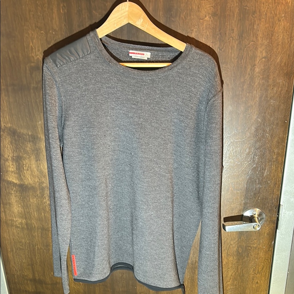 Prada Gray Crewneck Sweater